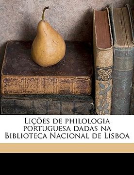 portada Lições de philologia portuguesa dadas na Biblioteca Nacional de Lisboa (in Portuguese)