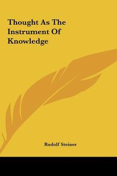 portada thought as the instrument of knowledge (en Inglés)