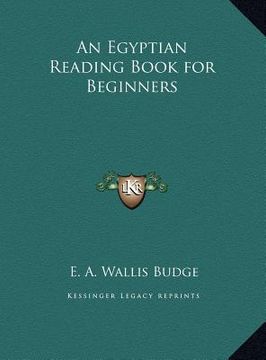 portada an egyptian reading book for beginners (in English)