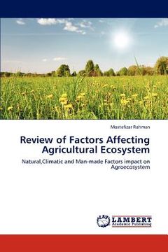 portada review of factors affecting agricultural ecosystem (in English)