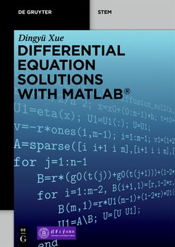 portada Differential Equation Solutions With Matlab® (de Gruyter Stem) (en Inglés)