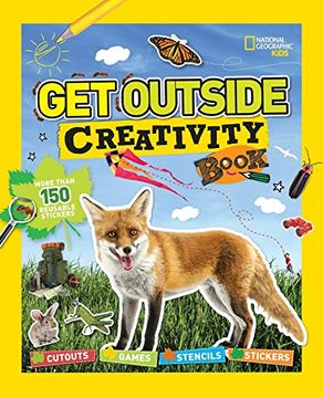 portada Get Outside Creativity Book: Cutouts, Games, Stencils, Stickers (National Geographic Kids) (en Inglés)
