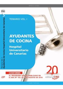 portada Ayudantes de Cocina Hospital Universitario de Canarias. Temario Vol. I. (Colección 1559)
