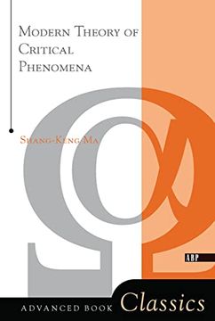 portada Modern Theory of Critical Phenomena (Advanced Book Classics) (en Inglés)