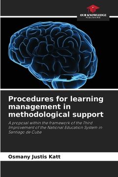 portada Procedures for learning management in methodological support (in English)