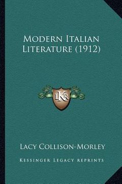 portada modern italian literature (1912)