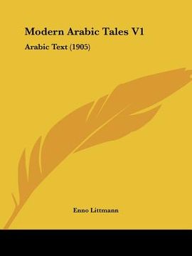 portada modern arabic tales v1: arabic text (1905) (en Inglés)