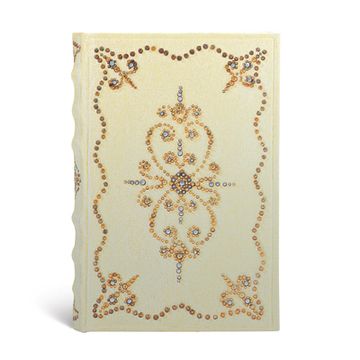 portada Paperblanks | Buttercream | Shimmering Delights | Hardcover | Mini | Lined | Elastic Band Closure | 176 pg | 85 gsm 
