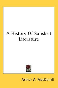 portada a history of sanskrit literature (en Inglés)