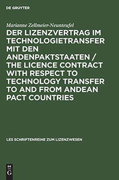 portada Der Lizenzvertrag im Technologietransfer mit den Andenpaktstaaten (in German)