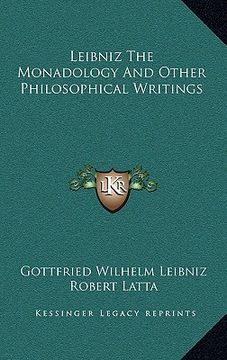 portada leibniz the monadology and other philosophical writings
