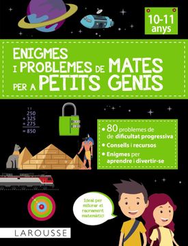 portada ENIGMES I PROBLEMES DE MATES PER A PETITS GENIS (10-11 ANYS) (in Catalá)