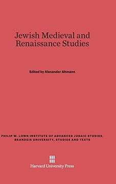 portada Jewish Medieval and Renaissance Studies (Philip w. Lown Institute of Advanced Judaic Studies, Brandei) (in English)