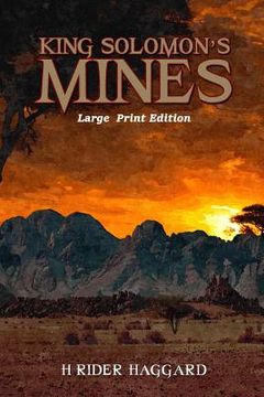 portada King Solomon's Mines: Large Print Format (en Inglés)
