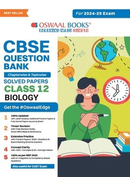 portada Oswaal CBSE Question Bank Class 12 Biology, Chapterwise and Topicwise Solved Papers For Board Exams 2025