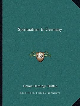 portada spiritualism in germany (en Inglés)
