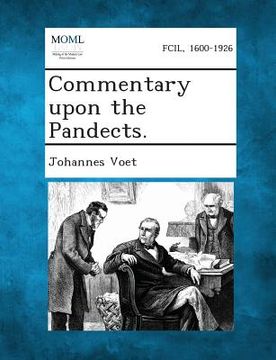 portada Commentary Upon the Pandects. (in English)