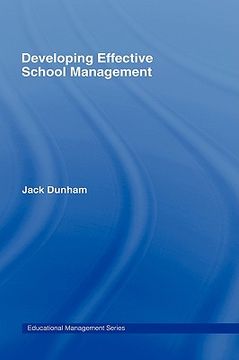 portada developing effective school management (en Inglés)