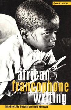 portada African Francophone Writing (en Inglés)