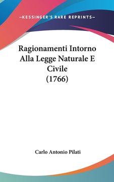 portada Ragionamenti Intorno Alla Legge Naturale E Civile (1766) (en Italiano)