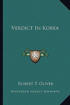 portada verdict in korea (en Inglés)