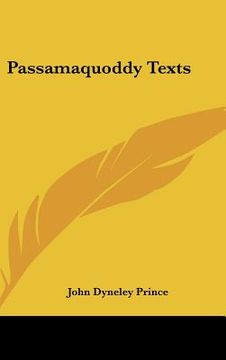 portada passamaquoddy texts (en Inglés)