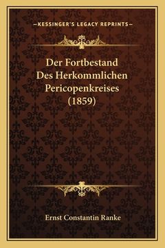 portada Der Fortbestand Des Herkommlichen Pericopenkreises (1859) (in German)