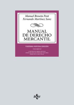 portada Manual de Derecho Mercantil (en Castellano)