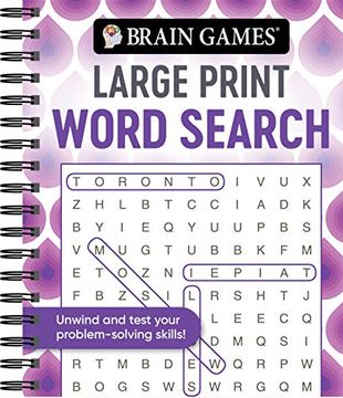 portada Brain Games - Large Print Word Search (Swirls) (in English)