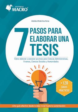 portada Los 7 Pasos Para Elaborar una Tesis (in Spanish)