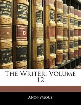 portada the writer, volume 12 (en Inglés)