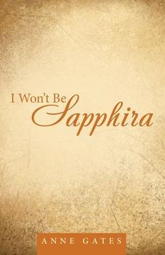 portada I Won't Be Sapphira (en Inglés)