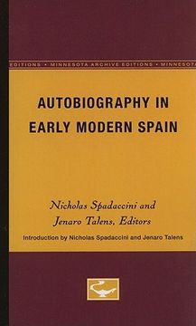 portada autobiography in early modern spain (en Inglés)