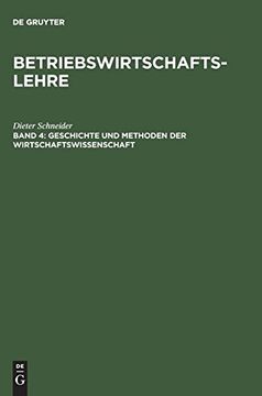 portada Geschichte und Methoden der Wirtschaftswissenschaft (en Alemán)