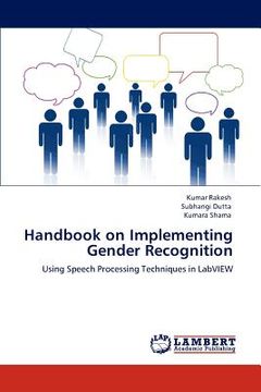 portada handbook on implementing gender recognition (in English)