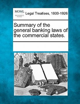 portada summary of the general banking laws of the commercial states. (en Inglés)