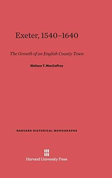 portada Exeter, 1540-1640 (Harvard Historical Monographs) (in English)