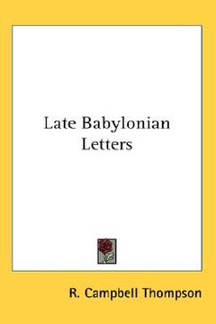portada late babylonian letters (en Inglés)