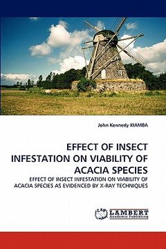 portada effect of insect infestation on viability of acacia species (en Inglés)