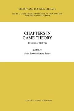 portada chapters in game theory: in honor of stef tijs