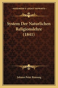 portada System Der Naturlichen Religionslehre (1841) (en Alemán)