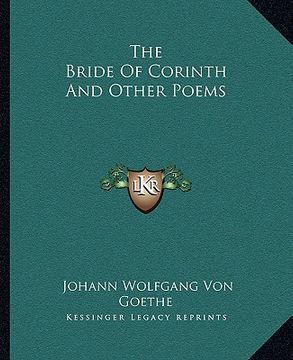 portada the bride of corinth and other poems