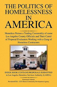 portada the politics of homelessness in america (en Inglés)