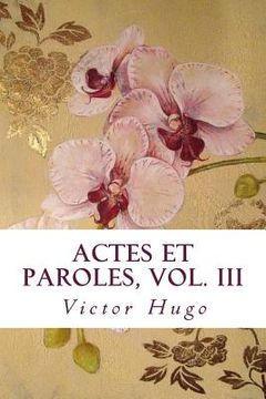 portada Actes et Paroles, vol. III (in French)