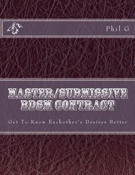 portada Master/submissive BDSM Contract (en Inglés)