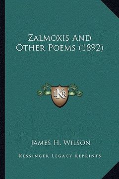 portada zalmoxis and other poems (1892) (in English)