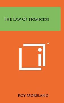 portada the law of homicide