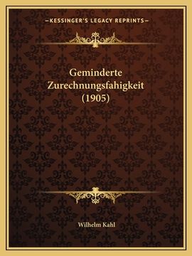 portada Geminderte Zurechnungsfahigkeit (1905) (in German)