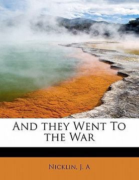 portada and they went to the war (en Inglés)