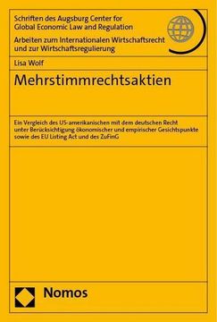 portada Mehrstimmrechtsaktien (en Alemán)